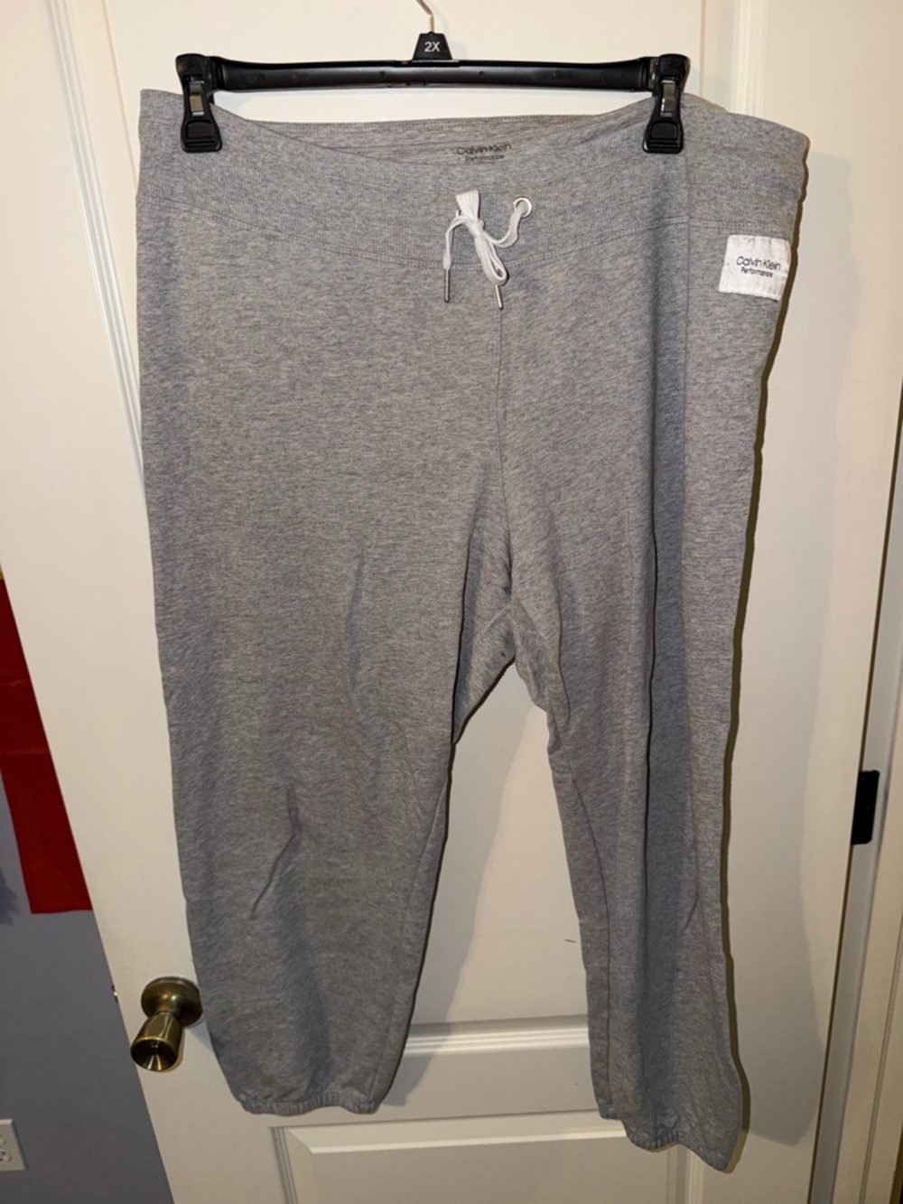 Calvin Klein Kids Light Gray Drawstring Joggers